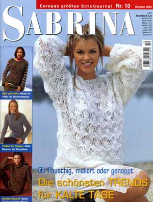 Sabrina Knitting October 2004